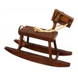 MB - Vintage Wooden Rocking Horse