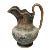 MB - Vintage Abbey Ruins Ceramic Pitcher