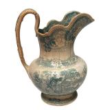 MB - Vintage Abbey Ruins Ceramic Pitcher