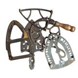 MB - Collection of 5 Vintage Cast Iron Trivets with Various Designs