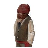MB - Vintage Hand Carved Wooden Figurine
