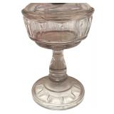 MB - Vintage Glass Pedestal Table Lamp