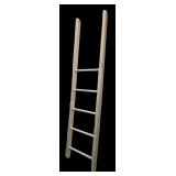 U - Vintage White Wooden Ladder