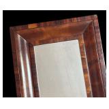 MB - Vintage Rectangular Wood Framed Mirror