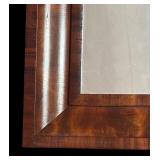 MB - Vintage Rectangular Wood Framed Mirror