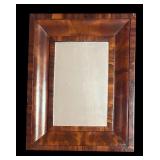 MB - Vintage Rectangular Wood Framed Mirror