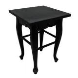 MB - Petite Black Vintage Accent Table