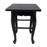 MB - Petite Black Vintage Accent Table