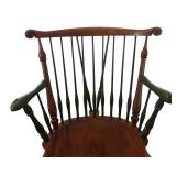 U - Vintage Windsor-Style Arm Chair with Spindle Back