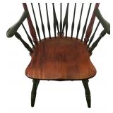U - Vintage Windsor-Style Arm Chair with Spindle Back
