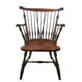 U - Vintage Windsor-Style Arm Chair with Spindle Back