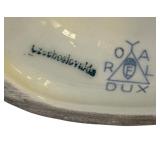 MB - Royal Dux of Czechoslovakia Porcelain Girl with Birds Figurine