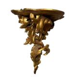 U - Vintage Ornate Gilt Wall Shelf