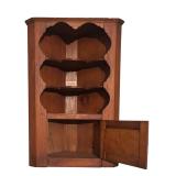 BR - Vintage Wooden Corner Shelf