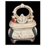 MB - Fancy Antique Porcelain Fairing Box
