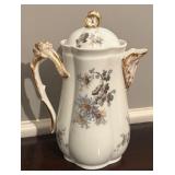 MB - Vintage Brass Candle Holder, Antique Porcelain Fairing Box, Figurine Opera Glasses and More