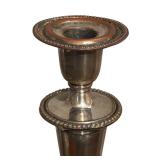 MB - Pair of Silver Plated Candleholders