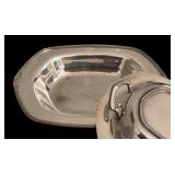 BR - Collection of Silver Plated Serving Pieces including Platters, Bowls, Casserole Dish and More