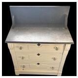 BR - Vintage Marble Top Dresser