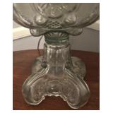 U - Vintage Glass Base Table Lamp