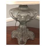 U - Vintage Glass Base Table Lamp