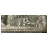 BR - Antique Cast-Iron Flat Iron with Twisted Handle