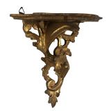 BR - Vintage Ornate Gold Wall Shelf