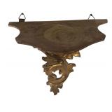 BR - Vintage Ornate Gold Wall Shelf