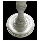 P - Vintage Wicker Floor Lamp with Woven Shade