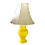P - Pair of Vintage Yellow Table Lamps
