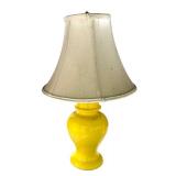 P - Pair of Vintage Yellow Table Lamps