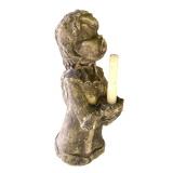 P - Outdoor Angel Figurine with Candle Holder