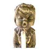 P - Outdoor Angel Figurine with Candle Holder