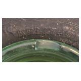 P - Vintage Kelly-Springfield Uranium Glass Tire Ashtray