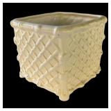 P - Set of 3 White Ceramic Planter Pots by Department 56, Bachmas and More