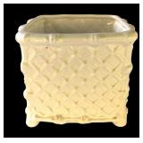 P - Set of 3 White Ceramic Planter Pots by Department 56, Bachmas and More