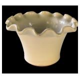 P - Set of 3 White Ceramic Planter Pots by Department 56, Bachmas and More