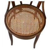 P - Pair of Vintage Parlor Chairs with Woven Cane Seats