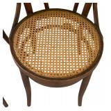 P - Pair of Vintage Parlor Chairs with Woven Cane Seats