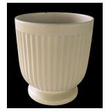 P - Pretty Porcelain Decor Lot: 2 Candle Holders, Leaf Frog Dish, and Planter Pot