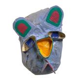 K - Gina Truex Papier-Mache Bear Wall Mask