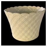 P - Pair of Jay Willfred Andrea by Sadek White Planter Pots