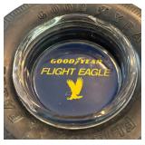 P - Vintage Goodyear Flight Eagle Tire Ashtray