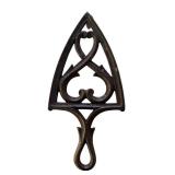 P - Set of 5 Vintage Cast Iron Trivets Assorted Designs