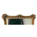 S - Vintage Ornate Gold Framed Mirror