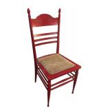 FR - Vintage Red Secretary Desk with Coordinating Chair