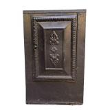 O - Vintage Metal Pie Safe with Embossed Door