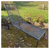 O - Vintage Adjustable Metal Outdoor Lounge Chair