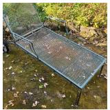 O - Vintage Adjustable Metal Outdoor Lounge Chair