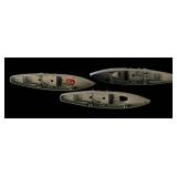 P - Set of 3 Vintage TootsieToy Diecast Model Ships